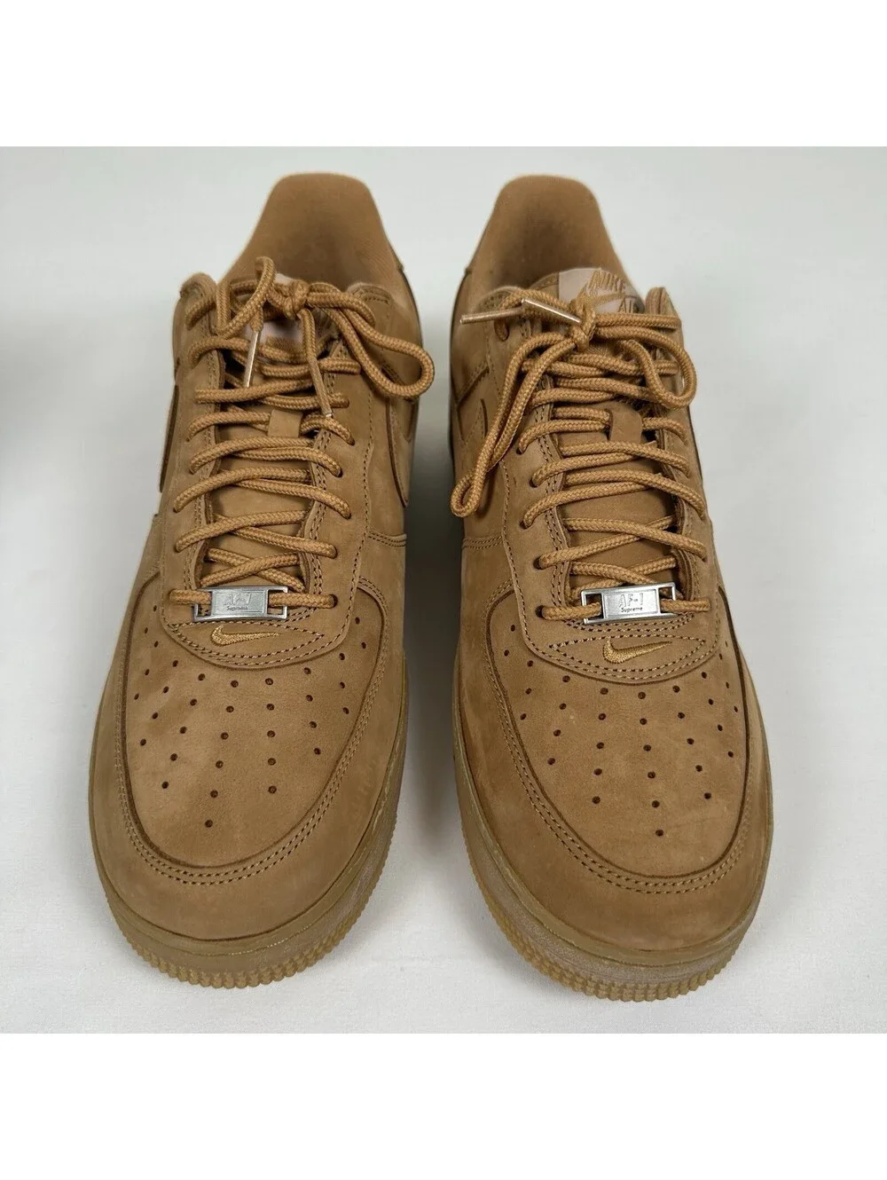 Size 11.5 - Nike Air Force 1 Low SP x Supreme Wheat 2021 - DN1555-200